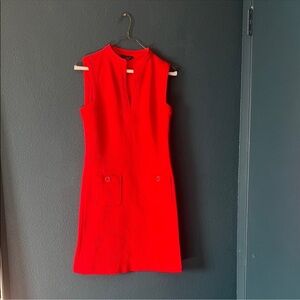 Tommy Hillfiger Elegant Red Sleeveless Dress